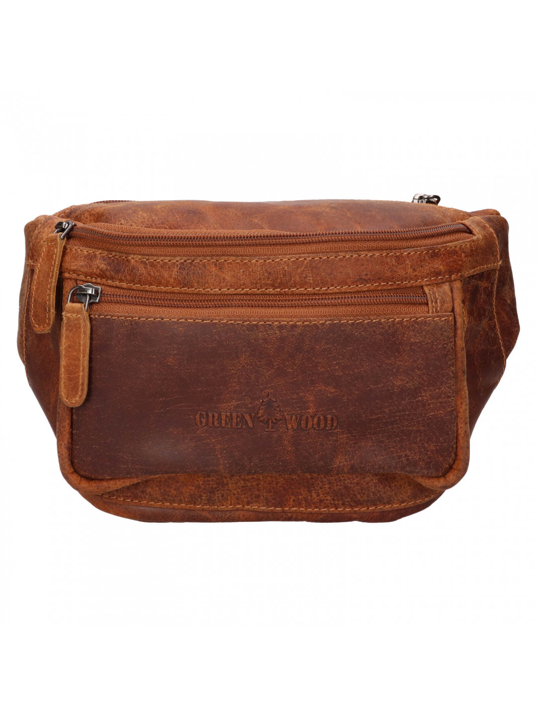 Pánská kožená ledvinka Greenwood Kamil – světle hnědá